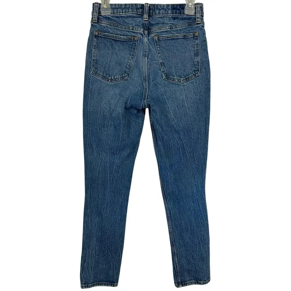 Abercrombie & Fitch Curve Love Skinny High Rise Jean Blue Size 26